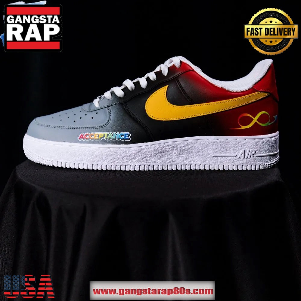 Atlanta Hawks x To The Max Autism Acceptance 2025 Limited Air Force 1 Running Sneakers Shoes