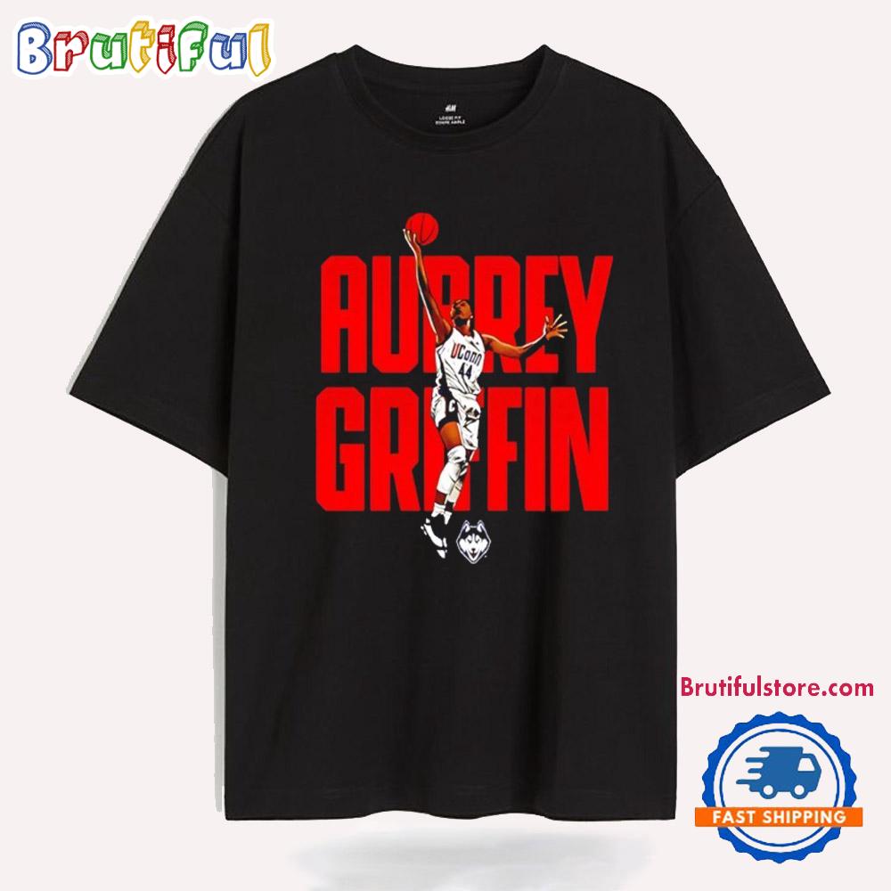 Aubrey Griffin UConn Huskies Caricature T Shirt