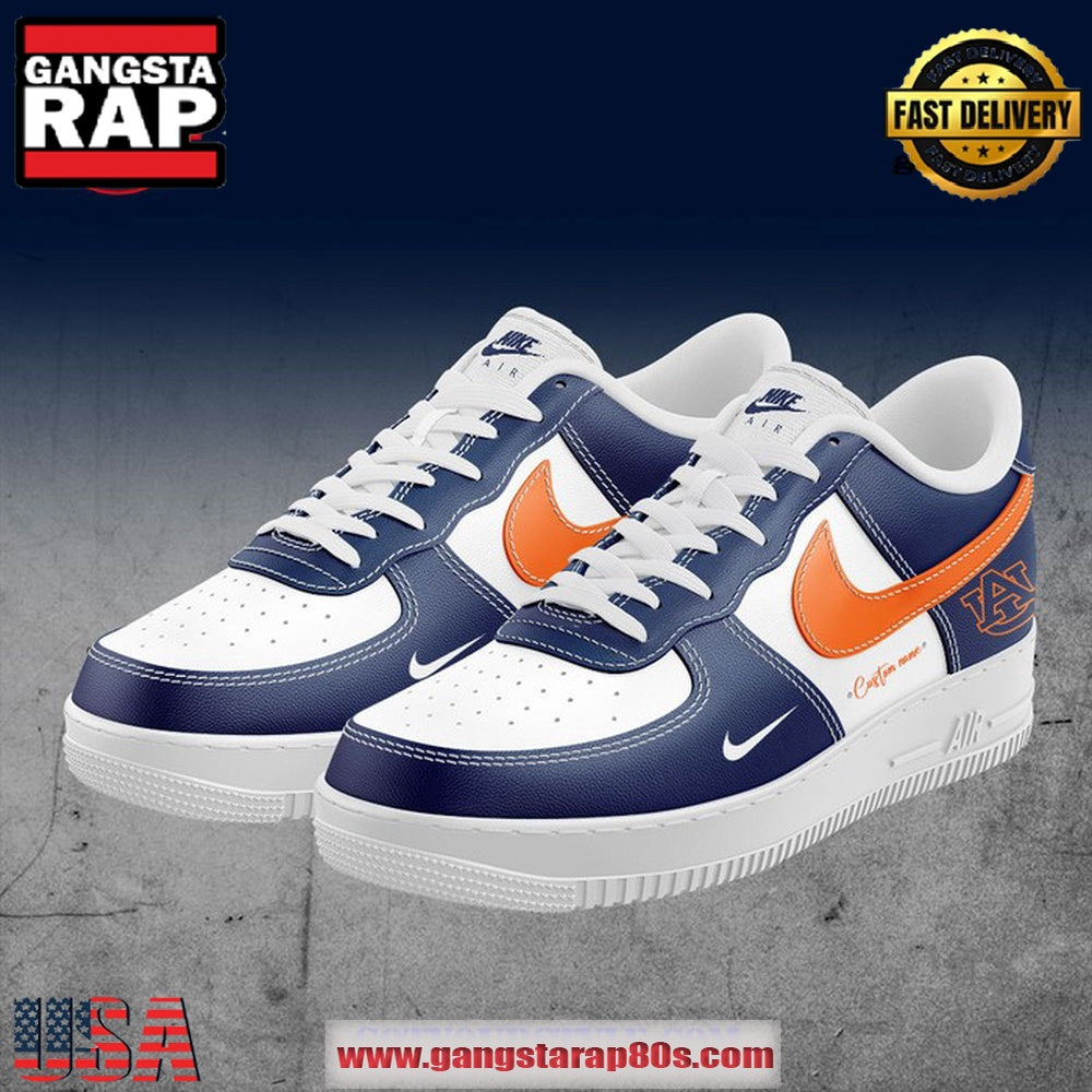 Auburn Tigers Football Custom Name For Fans Air Force 1 Shoes Running Sneakers Shoes