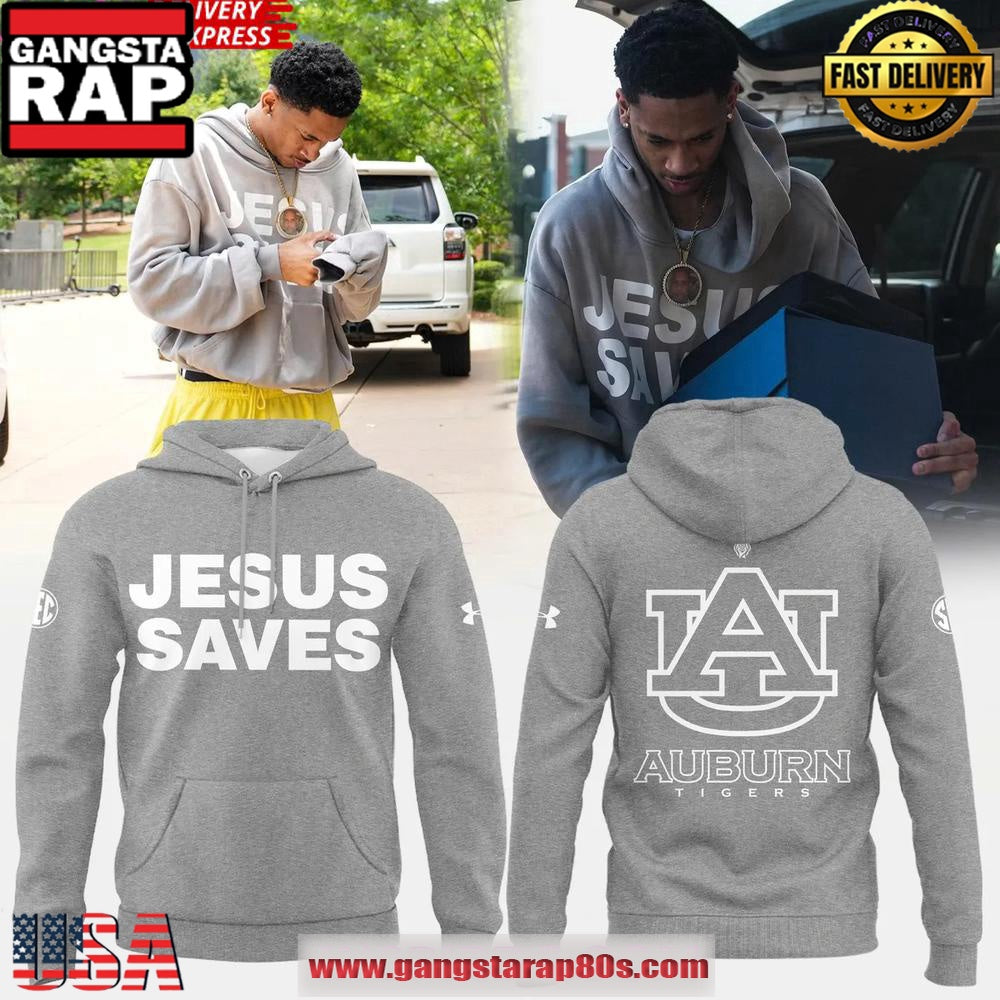 Auburn Tigers Jesus Saves Special Edition All Over Print Hoodie