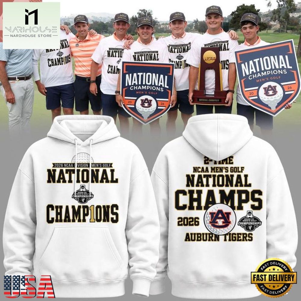 Auburn Tigers NCAA Men’s Golf National Champions 2026 NCAA Golf Fan Unisex Hoodie