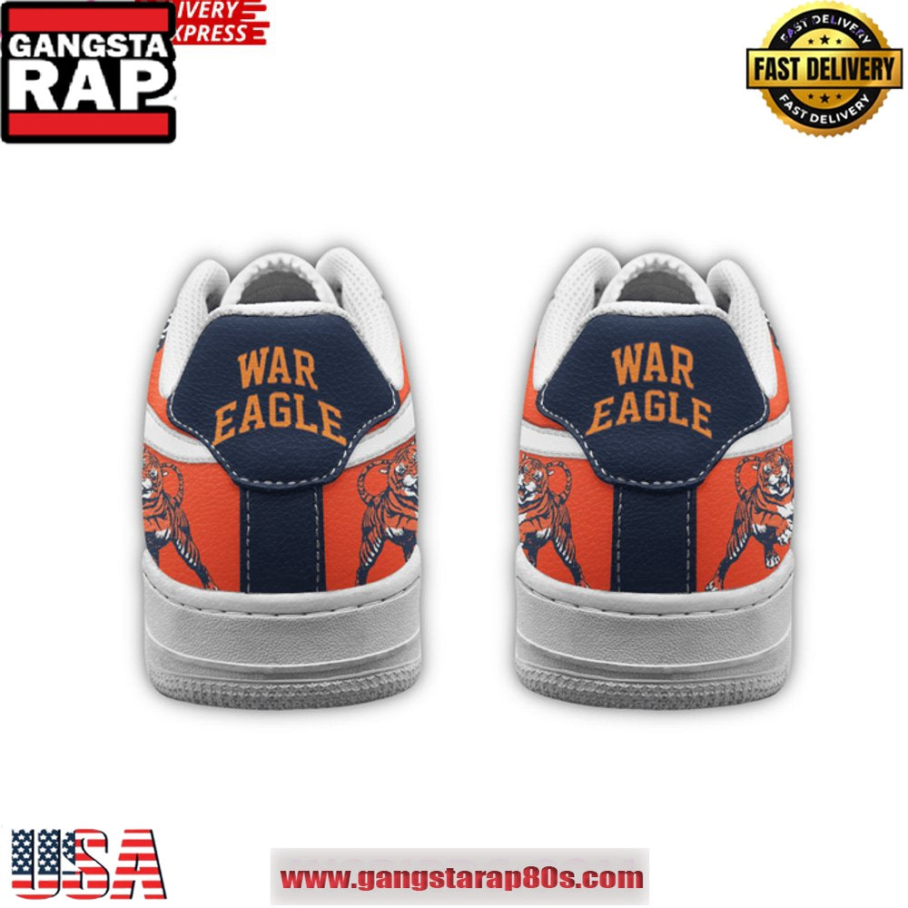 Auburn Tigers War Eagle Limited Edition Air Force 1 Running Sneakers Shoes