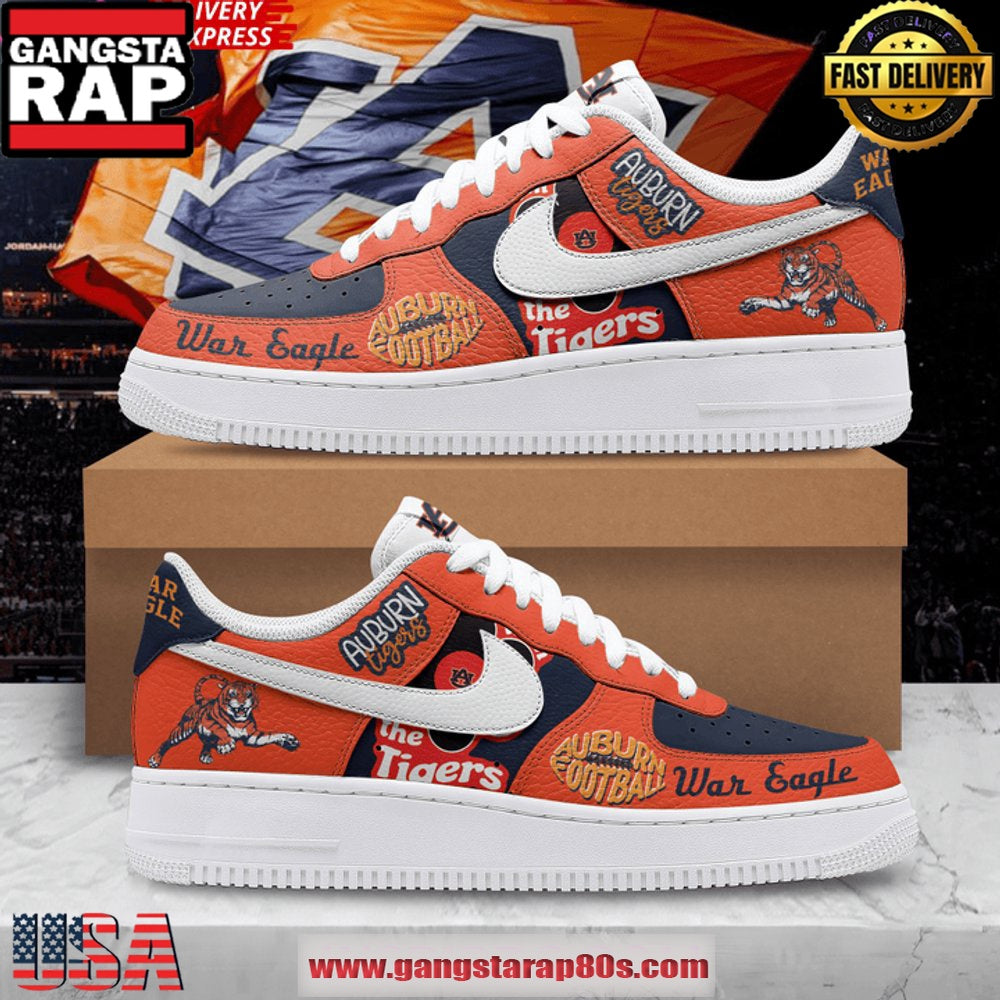 Auburn Tigers War Eagle Limited Edition Air Force 1 Running Sneakers Shoes