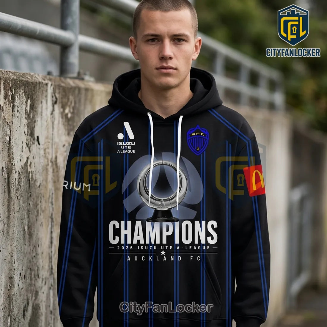 Auckland FC 2026 Isuzu Ute A-League Champions Limited Edition Hoodie