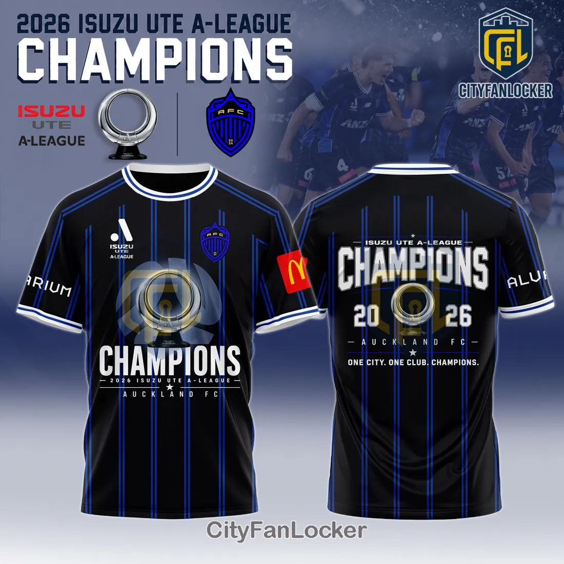 Auckland FC 2026 Isuzu Ute A-League Champions Shirt