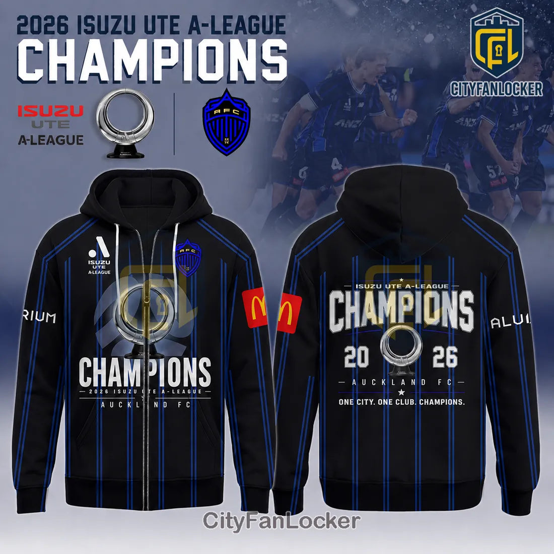 Auckland FC 2026 Isuzu Ute A-League Champions Shirt