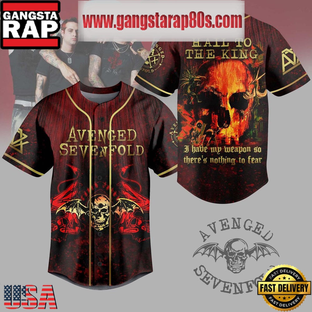Avenged Sevenfold Hail To The King Special Edition Baseball Jersey Shirt