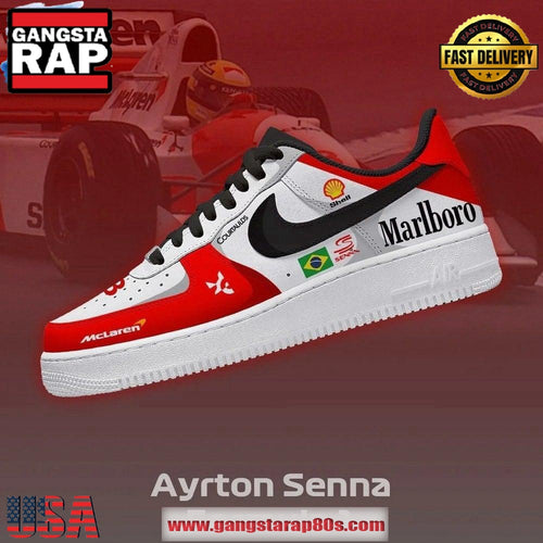 Ayrton Senna Formula 1 McLaren Air Force 1 Running Sneakers Shoes