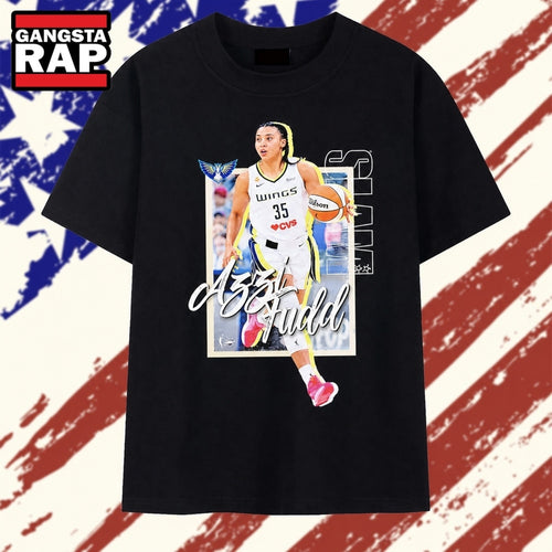 Azzi Fudd Dallas Wings 35 Slam Magazine cover T Shirt