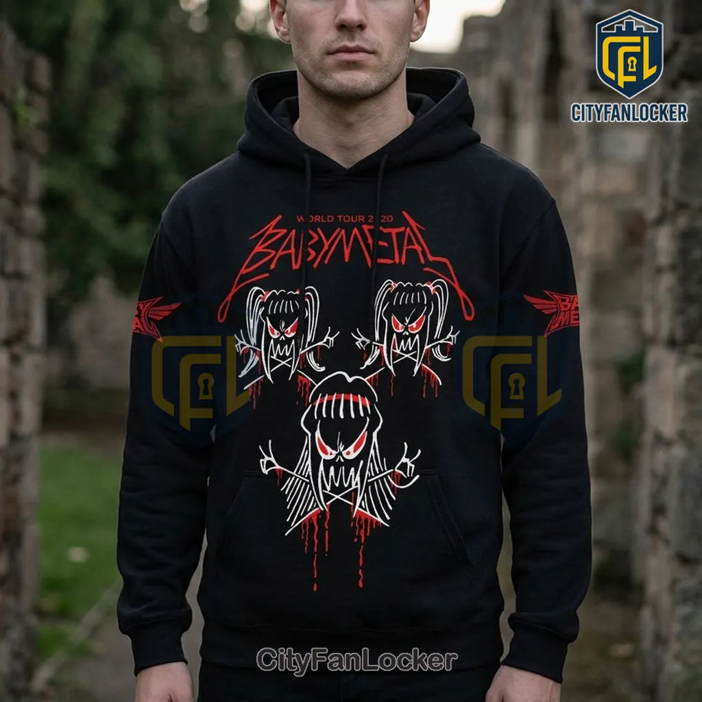 Babymetal World Tour 2026 Concert Dates Graphic Hoodie