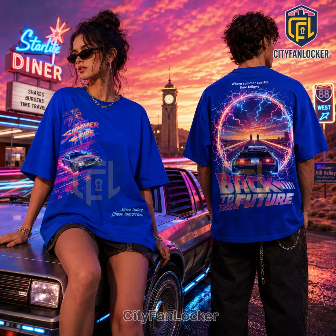 Back to the Future Blue Limited Edition T-Shirt
