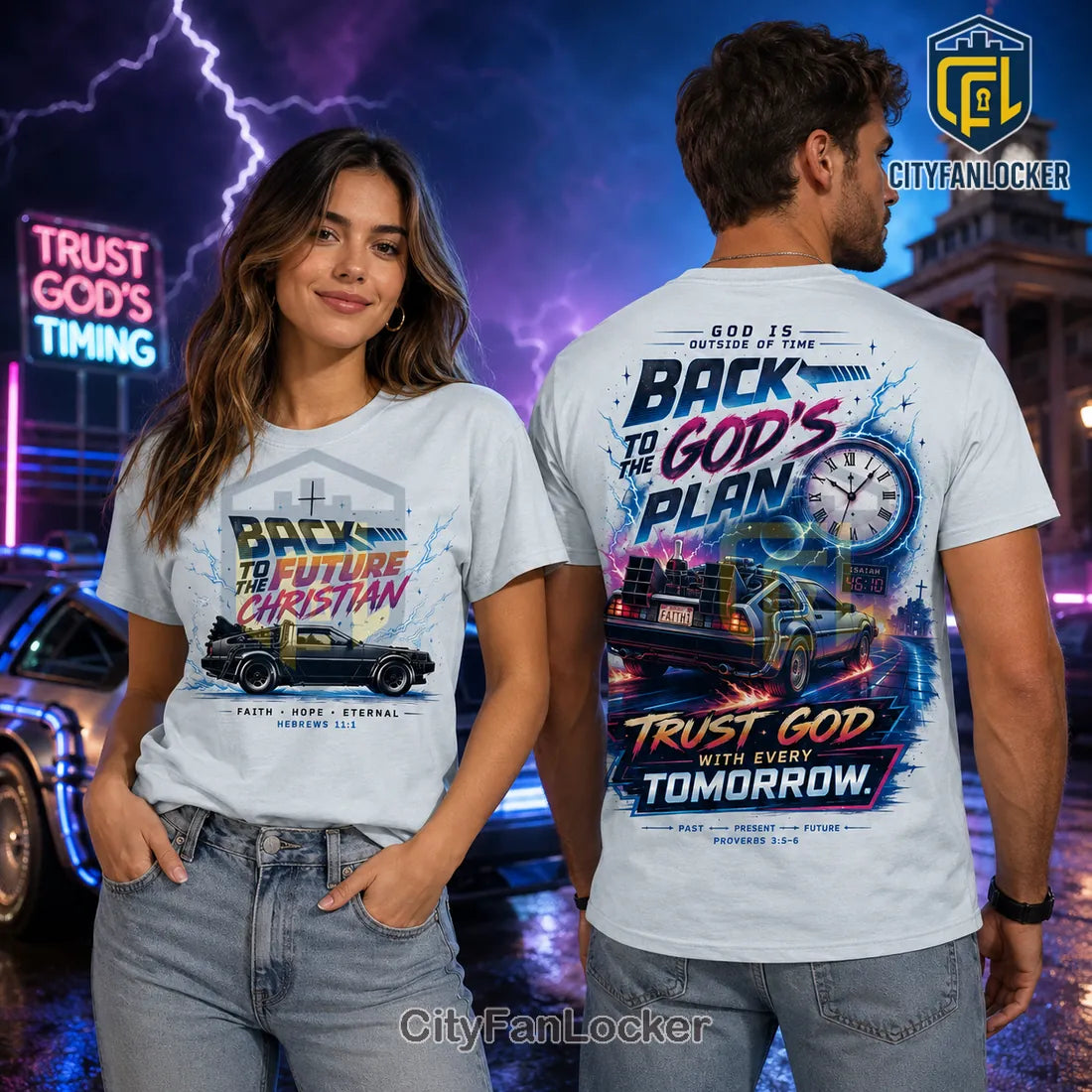 Back to the Future God’s Plan Faith Religious T-Shirt