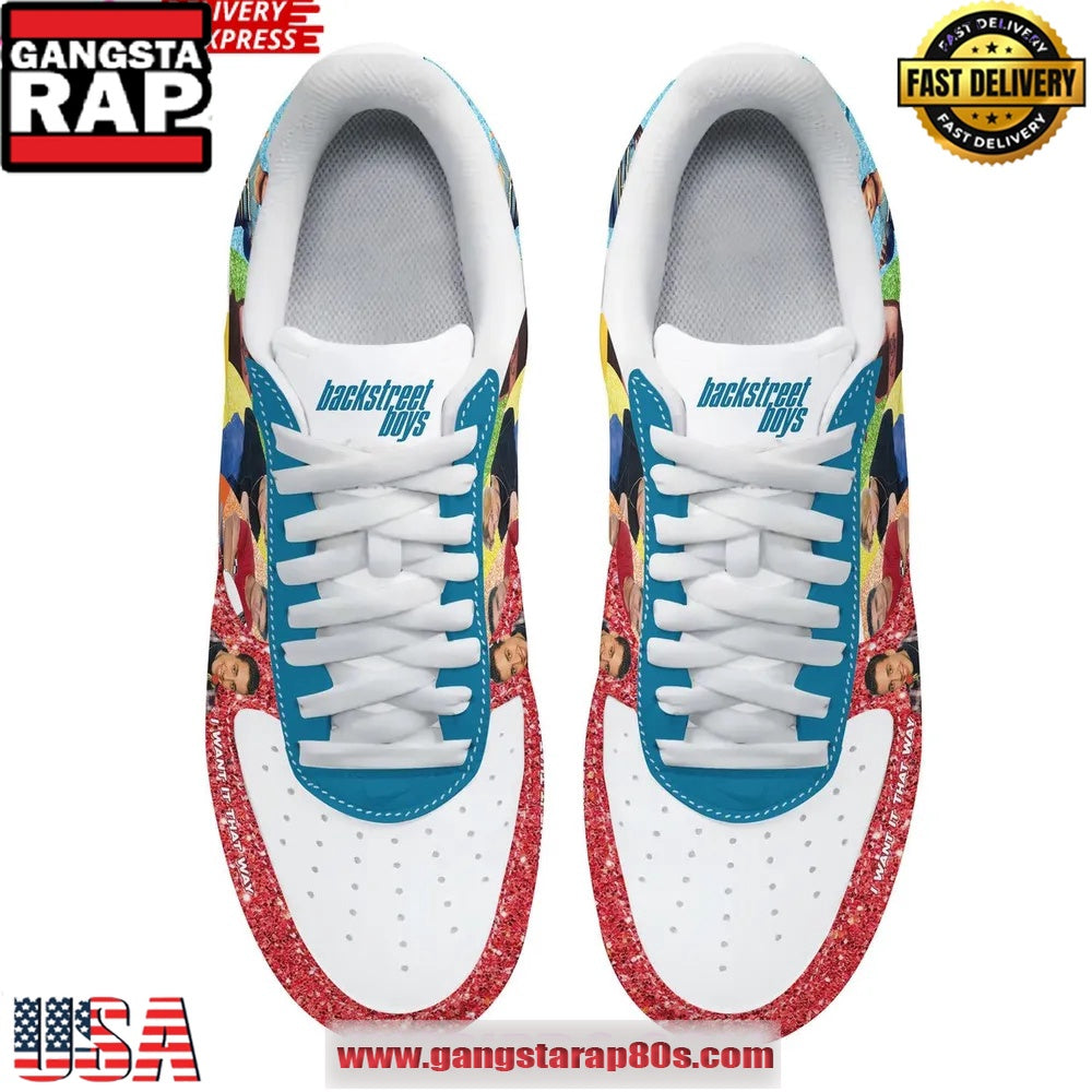 Backstreet Boys “I Want It That Way” Limited Edition Air Force 1 Running Sneakers Shoes