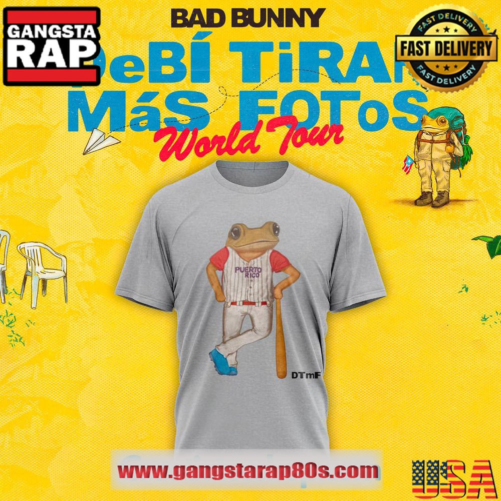 Bad Bunny DeBÍ TiRAR MáS FOToS Concho Baseball 3D T Shirt