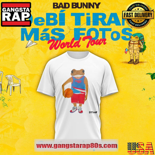 Bad Bunny DeBÍ TiRAR MáS FOToS Concho Basketball 3D T Shirt