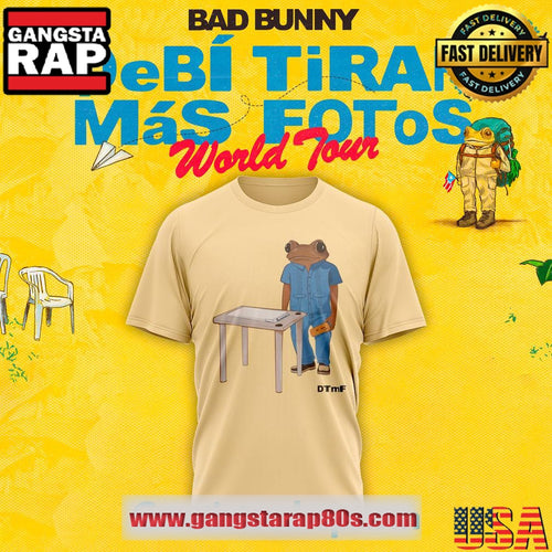 Bad Bunny DeBÍ TiRAR MáS FOToS Concho Table 3D T Shirt