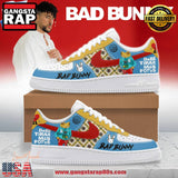 Bad Bunny DTMF Limited Edition Air Force Running Sneakers Shoes