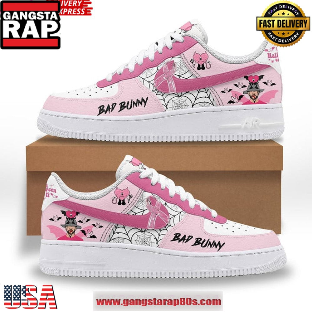 Bad Bunny Halloween Limited Edition Air Force 1 Running Sneakers Shoes