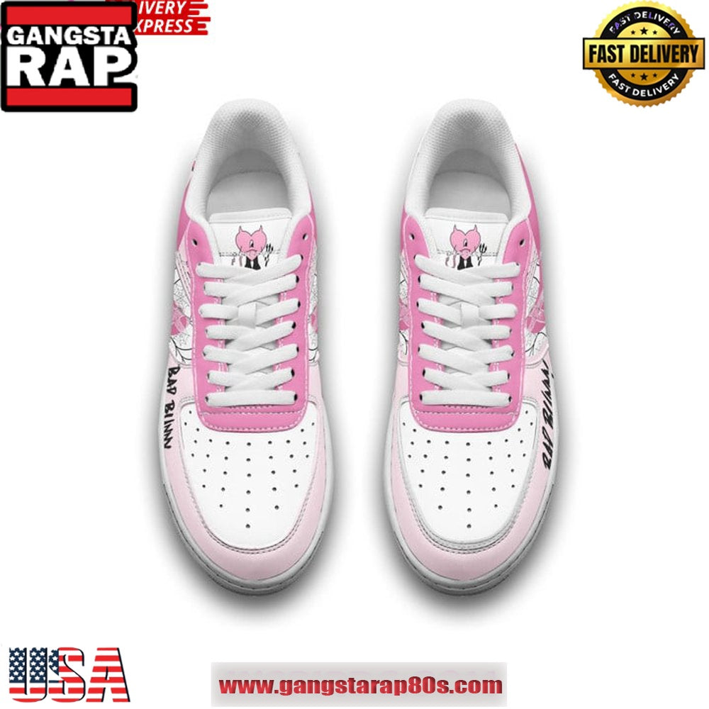 Bad Bunny Halloween Limited Edition Air Force 1 Running Sneakers Shoes