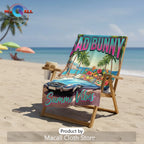 Bad Bunny Summer Vibes Convertible Car Tropical Premium Beach Towel