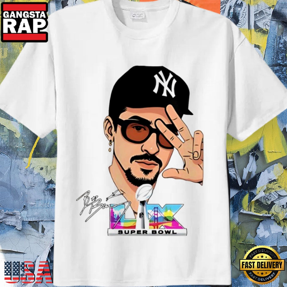Bad Bunny Super Bowl LX 2026 Signature Limited Edition T-Shirt