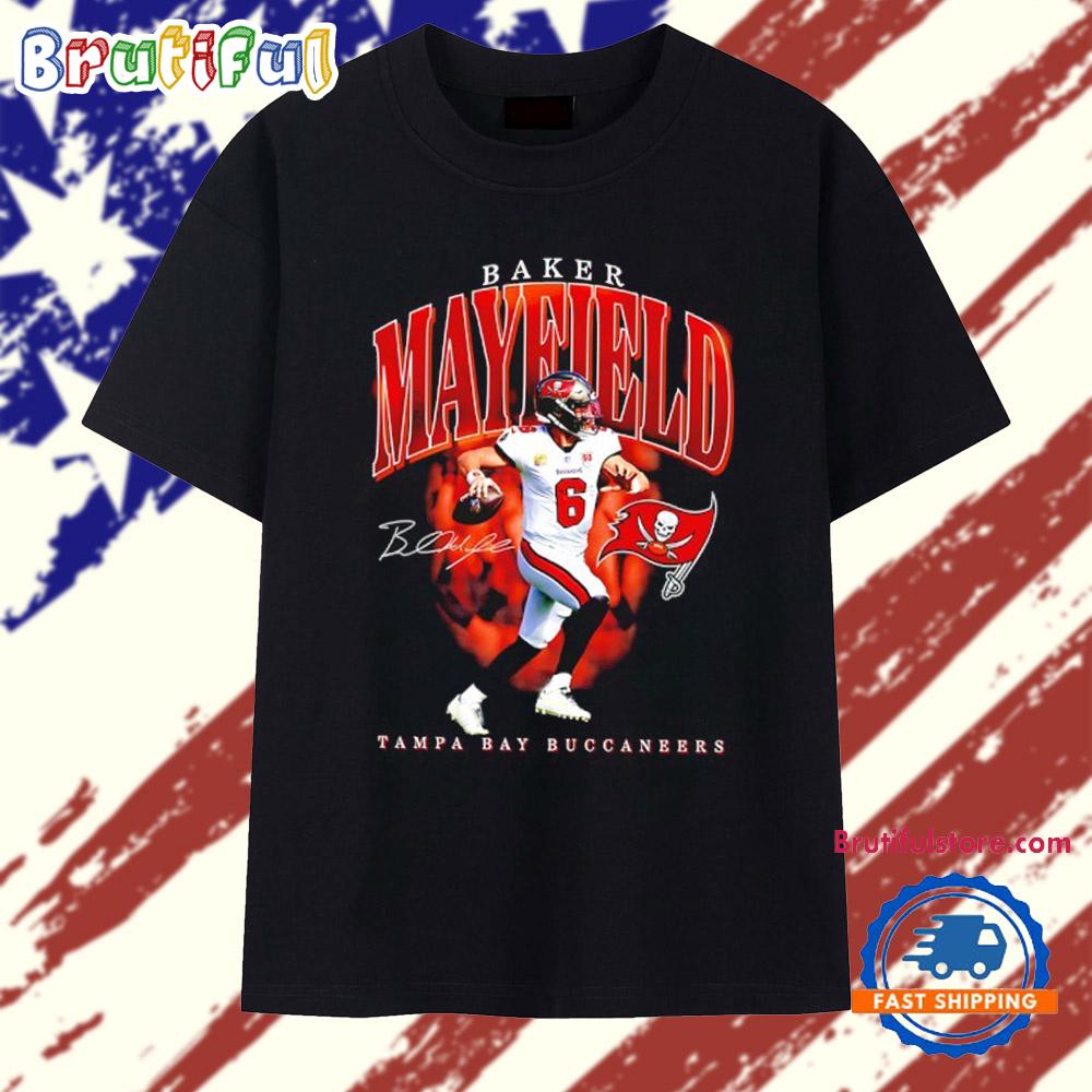 Baker Mayfield Tampa Bay Buccaneers signature graphic T Shirt
