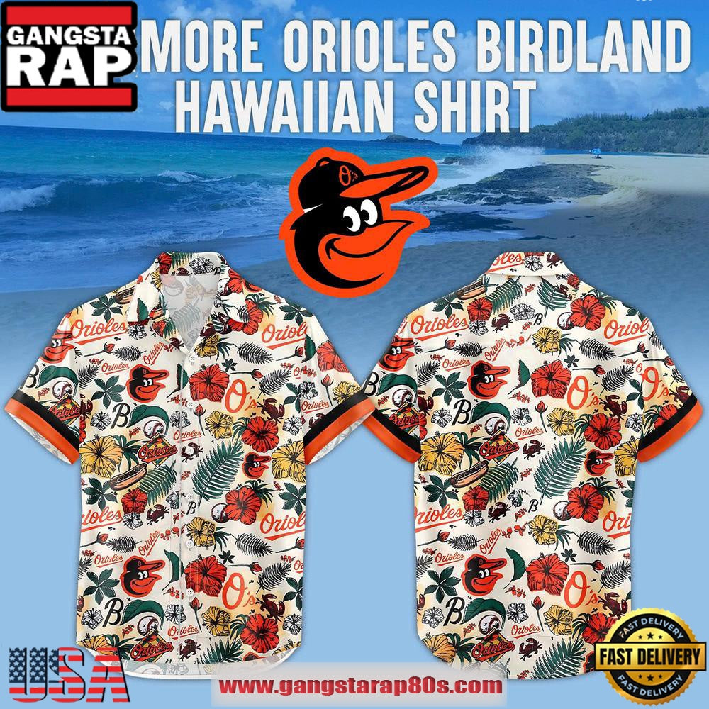 Baltimore Orioles 2025 Birdland Limited Edition Hot Summer Hawaiian Shirt