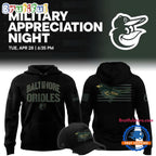 Baltimore Orioles 2026 Military Appreciation Night Limited Edition Hoodie T-Shirt