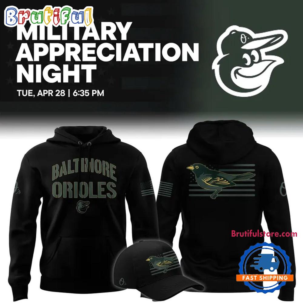 Baltimore Orioles 2026 Military Appreciation Night Limited Edition Hoodie T-Shirt