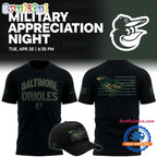 Baltimore Orioles 2026 Military Appreciation Night Limited Edition Hoodie T-Shirt