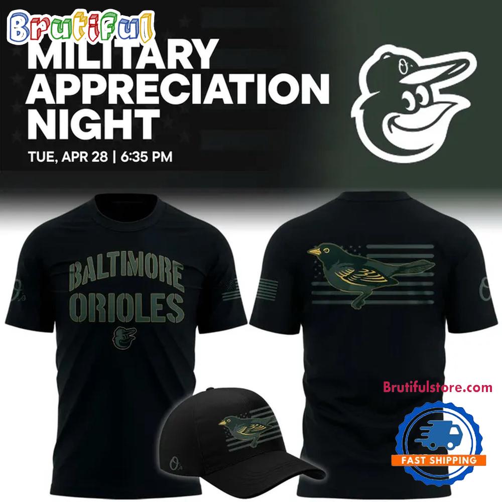 Baltimore Orioles 2026 Military Appreciation Night Limited Edition Hoodie T-Shirt