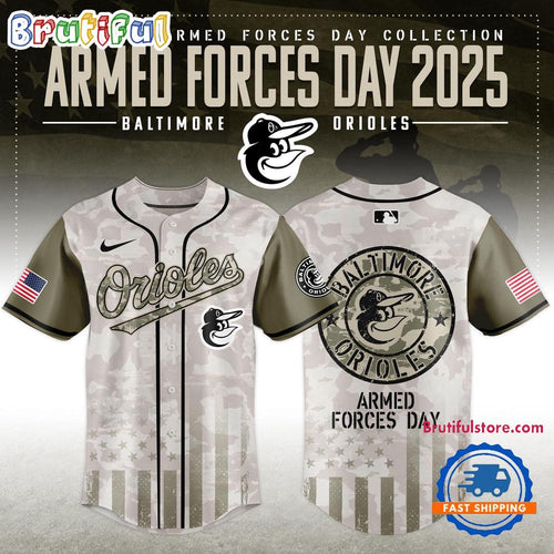 Baltimore Orioles Armed Forces Day 2025 Baseball Jersey