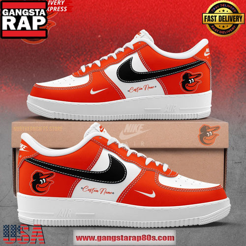 Baltimore Orioles Baseball Limited Edition Air Force 1 Running Sneakers Shoes