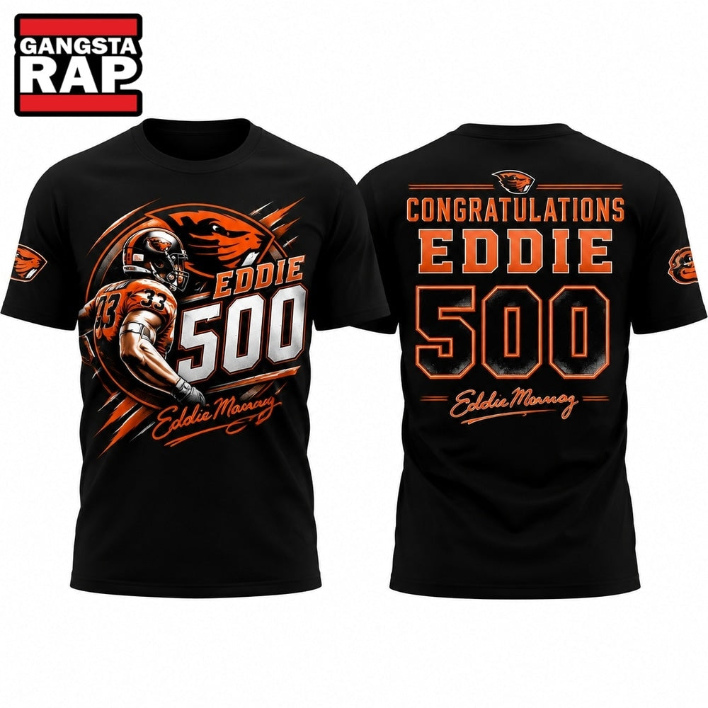 Baltimore Orioles Eddie Murray 500 Home Run Anniversary 2026 Black T Shirt