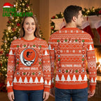 Baltimore Orioles Grateful Skull Ugly Christmas Sweater