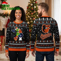 Baltimore Orioles Grinch Toilet Prank Ugly Christmas Sweater