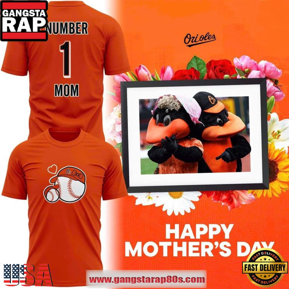 Baltimore Orioles Happy Mother’s Day 2026 T-Shirt