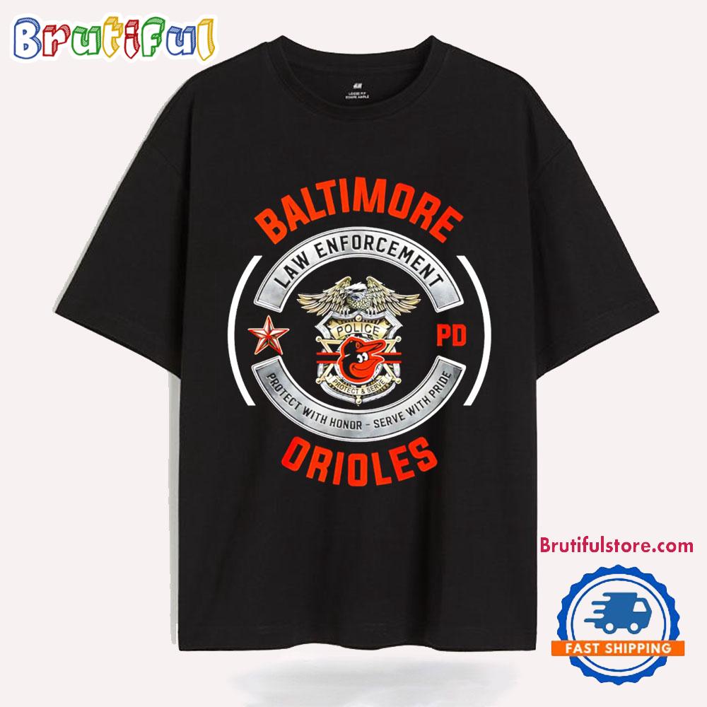 Baltimore Orioles Law Enforcement PG Police T Shirt