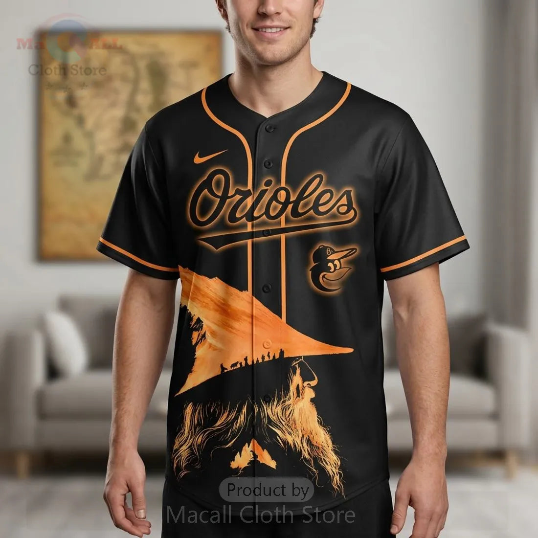 Baltimore Orioles Lord of the Rings Custom Name Baseball Jersey