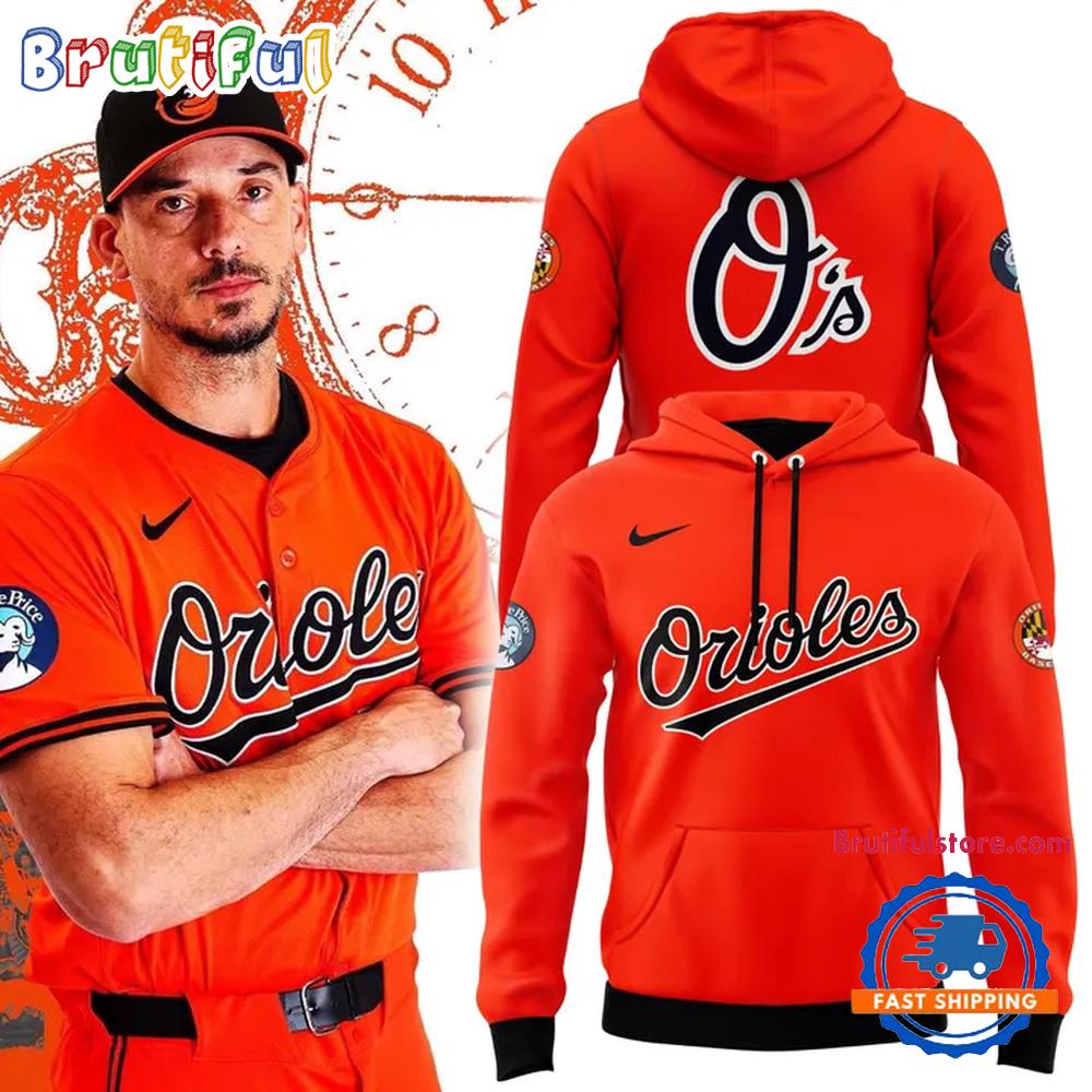 Baltimore Orioles Orange 2nd Alternate Limited Hoodie Shirt
