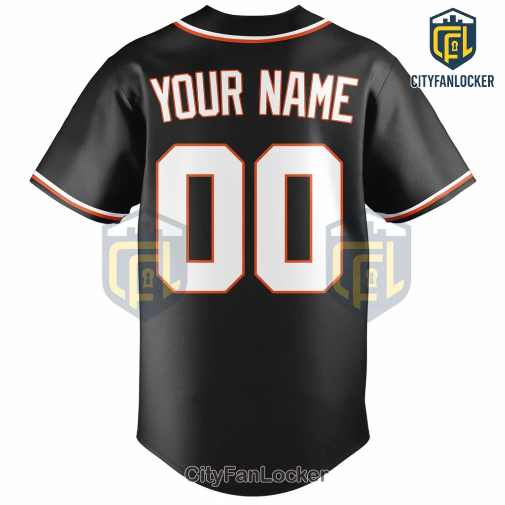 Baltimore Orioles Personalized Black Night Mode Baseball Jersey