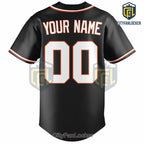 Baltimore Orioles Personalized Black Night Mode Baseball Jersey