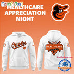Baltimore Orioles x Healthcare Appreciation Night White Hoodie T-Shirt