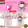 Baltimore Orioles x Hello Kitty Night 2026 Custom Number Baseball Jersey