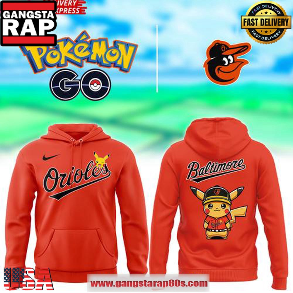 Baltimore Orioles x Pokémon Go 2025 Unisex Hoodie
