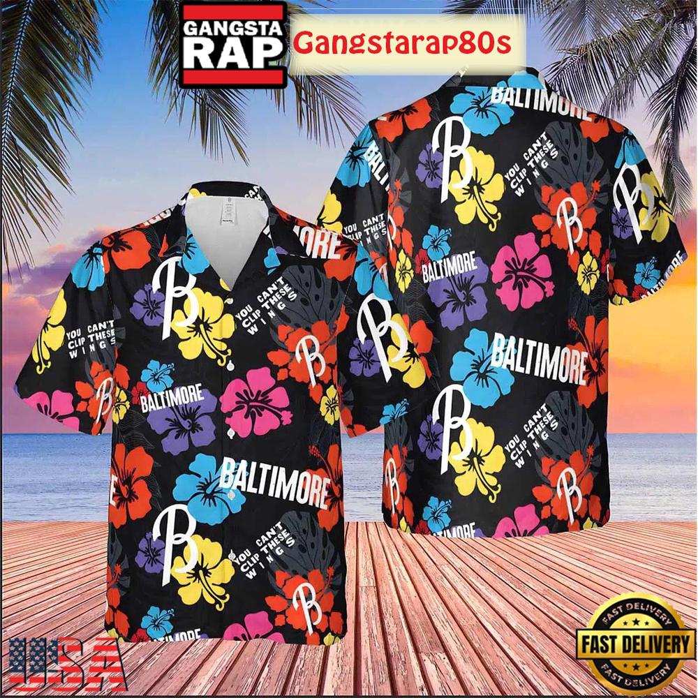 Baltimore Orioles You Can’t Clip These Wings Fan Aloha Hawaiian Shirt