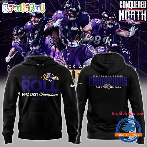 Baltimore Ravens 2024 AFC North Division Champions Hoodie Shirt