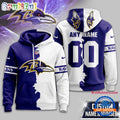 Baltimore Ravens 2025 NFL Victory Split Limited Hoodie Shirt