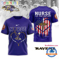 Baltimore Ravens 2026 NFL Army Nurse Corps 125th Anniversary 3D Shirt