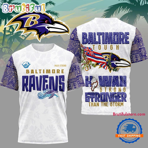 Baltimore Ravens 2026 NFL Hawaii Strong Limited Edition 3D Shirt